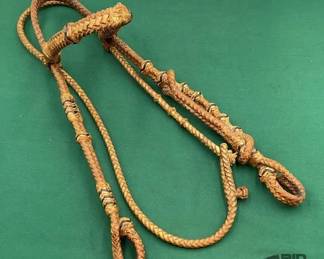 538  Rawhide braided headstall 