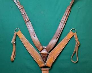 630  Two leather Breast collars 