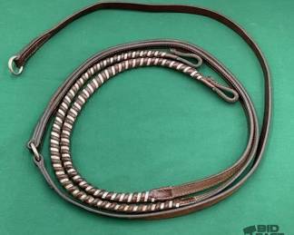 707  Leather romal show reins 