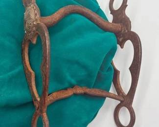 159  F Rocha Vintage Engraved Sterling Silver Bit 