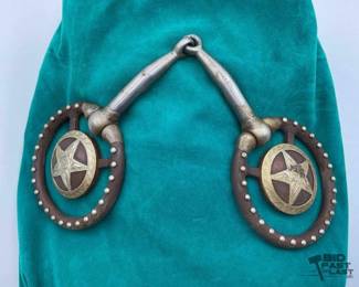 248  Ring snaffle with Texas star conchos 