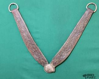 633 Two leather Breast collars