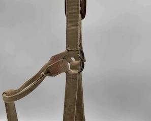 444 Nylon halter with Bling and dark iron hardware