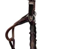 426 Vintage sterling silver engraved show halter