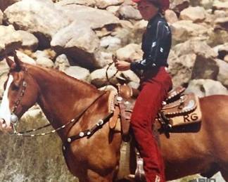 120  Circle Y equitation show saddle with sterling silver 