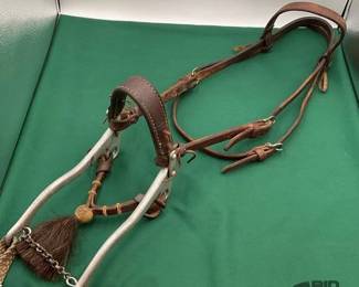 476  Western style bridle with Sliester hackamore 