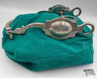 255 Vintage western silver show or parade bit