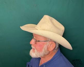 817  Stetson El Presidente all beaver used ranchers hat 