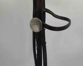 529 Three leather headstalls, one vintage and two new