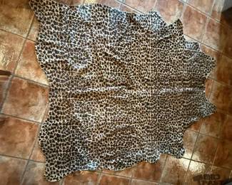 674  Large Leopard cow hides 