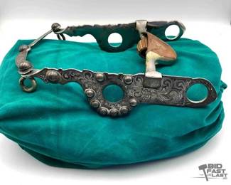 216 Sterling silver western show bit
