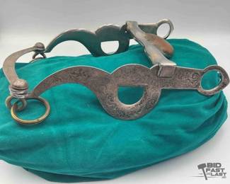 214  Sterling Silver santa barbara  style curb bit 