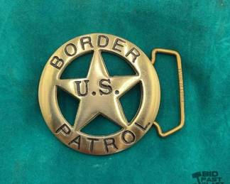 145 U.S. Border Patrol badge belt buckle