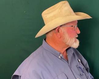 806  Larry Mahans 100X all beaver used ranchers hat 