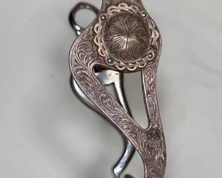 151 Vintage Sterling Silver Engraved Fleming Bit