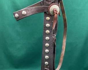 511  Antique browband headstall 