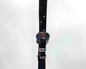 508 Vintage head stall with silver inlay