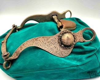 222 Garcia saddlery Co silver show bit