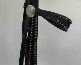 513 Antique western brow band head stall