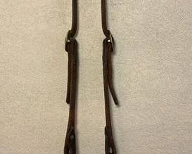 492 Leather one ear headstall with snaffle bit