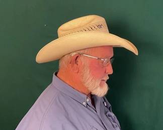 808  Resistol 10X Straw used ranchers hat 