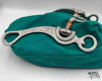 242 Pate Perkins engraved stainless bit