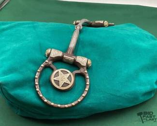 256 Western star cheek snaffle bit