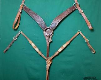 635  Two western style breast collars, one is Billy Cook 