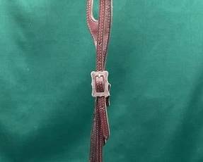 515  Vintage one ear head stall with Diablo silver 