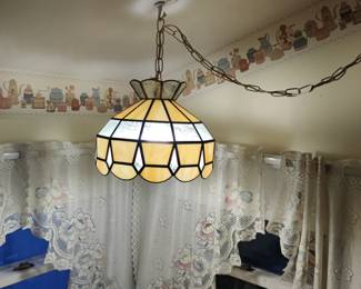 tiffany style swag lamp 
