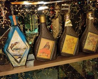 empty liquor bottles