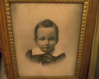 photograph of young child from the late 1800s early1900s