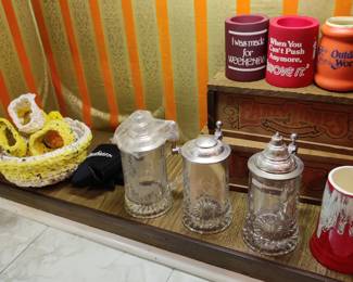glass steins 