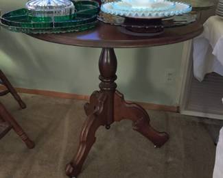 antique tilt top table 