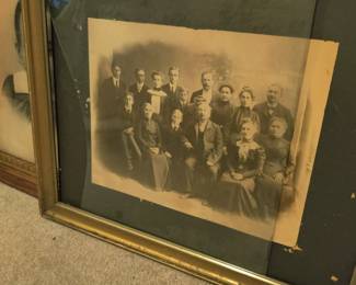 antique photograph of a family in the late 1800s