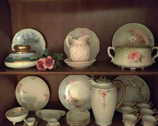antique chocolate pot and cups