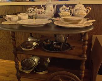 vintage bar cart