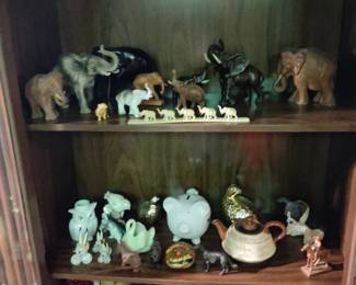 Elephant collection, vintage deco