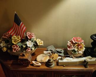 ceramic flowers from italy