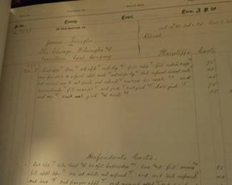 1887 Will County Courthouse Ledger entry