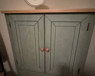 Vintage Green Armoire