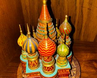Vintage Wooden St. Basil Cathedral