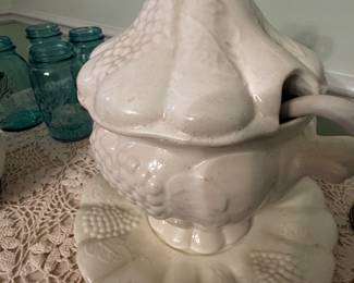 Vintage Soup Tureen w/ Ladle