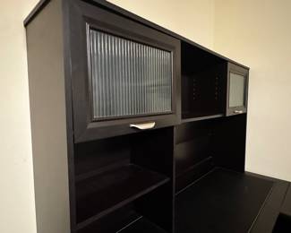 Black Computer Hutch Desk