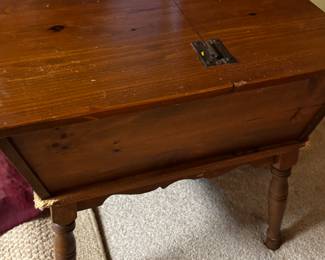Mid Century Pine Doughboy End Table