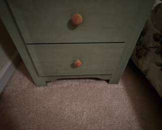 Vintage Green Nightstand