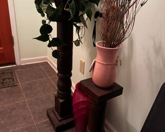 Vintage Wooden Plant Stands