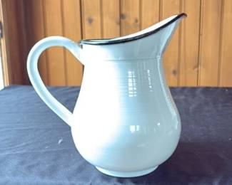 Vintage Enamelware Pitcher 
