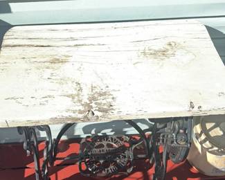 Antique Sewing Machine Table 