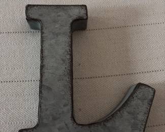 Vintage Metal Letter "J" 